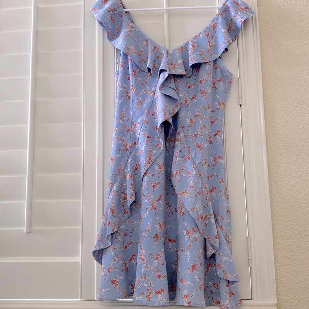 LuLu’s | Printed Flutter Sleeve Dress